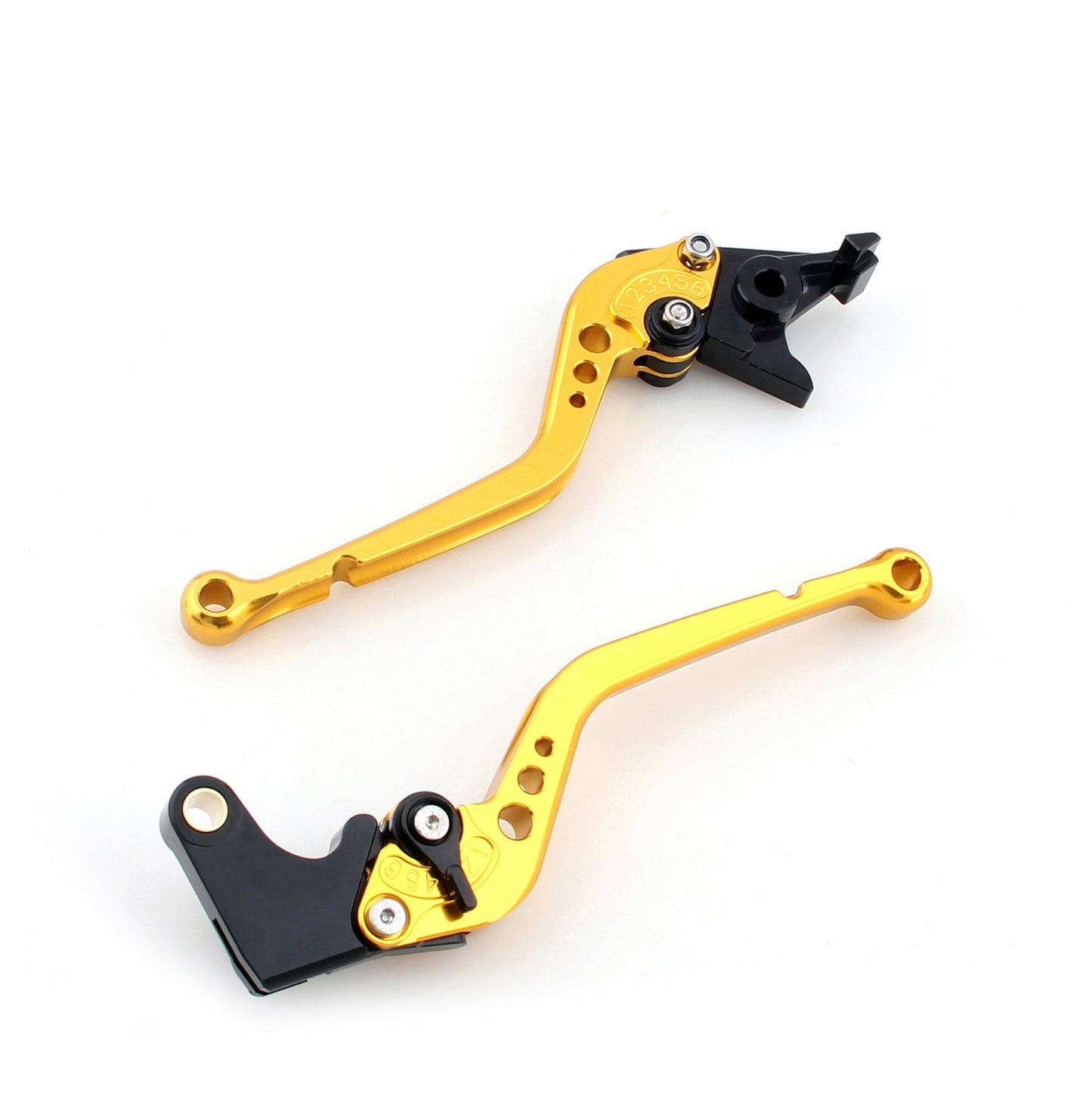 Long Brake Clutch Levers For Yamaha YZF R1 YZF R6 FZ1 FAZER R6S Black