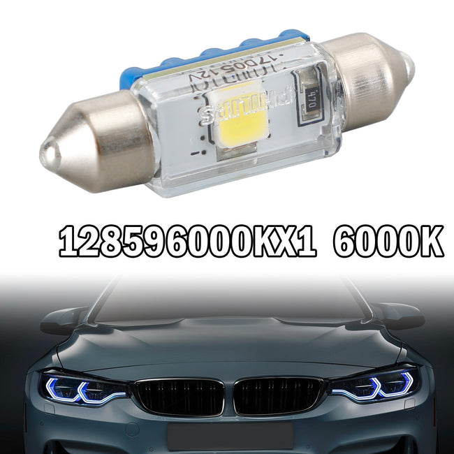 For Philips 128596000KX1 Car X-treme Ultinon LED Fest 38MM 6000K SV8.5 45LM