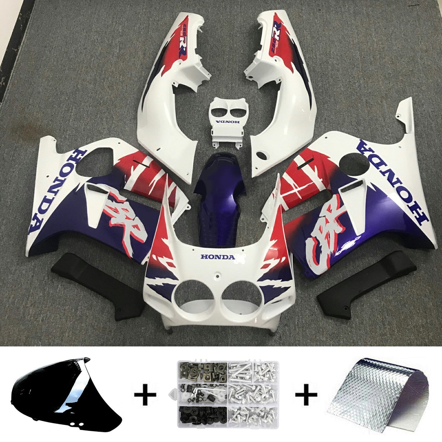 1990-1998 Honda CBR250RR MC22 Injection Fairing Kit Bodywork Plastic ABS#104