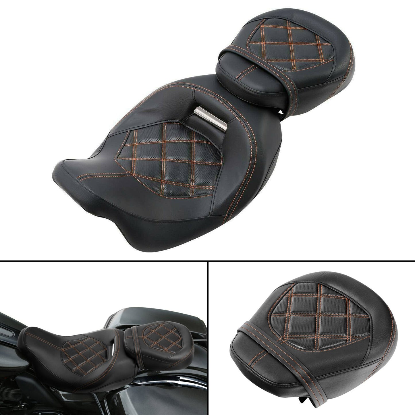 Driver Passenger Seat Fit For Harley Cvo Touring Road Glide Fltr 2009-2021 2020
