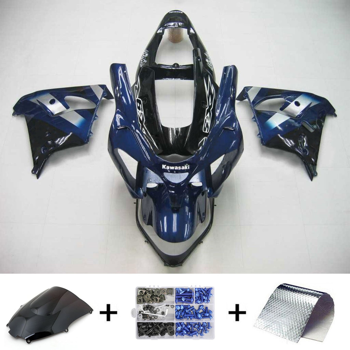 2002-2003 Kawasaki ZX9R Injection Fairing Kit Bodywork Plastic ABS #103