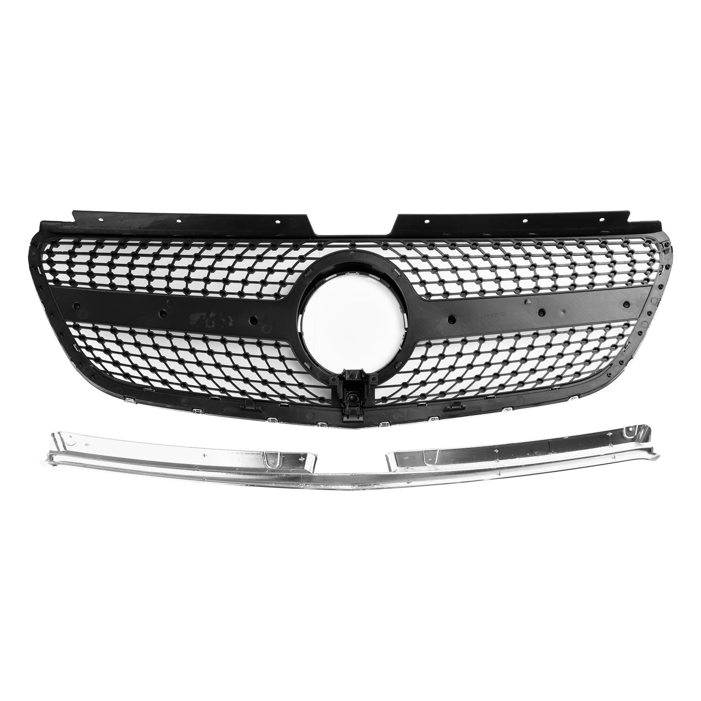 2015-2019 Mercedes Vito W447 GT Stlye Diamond Front Bumper Grill Grille