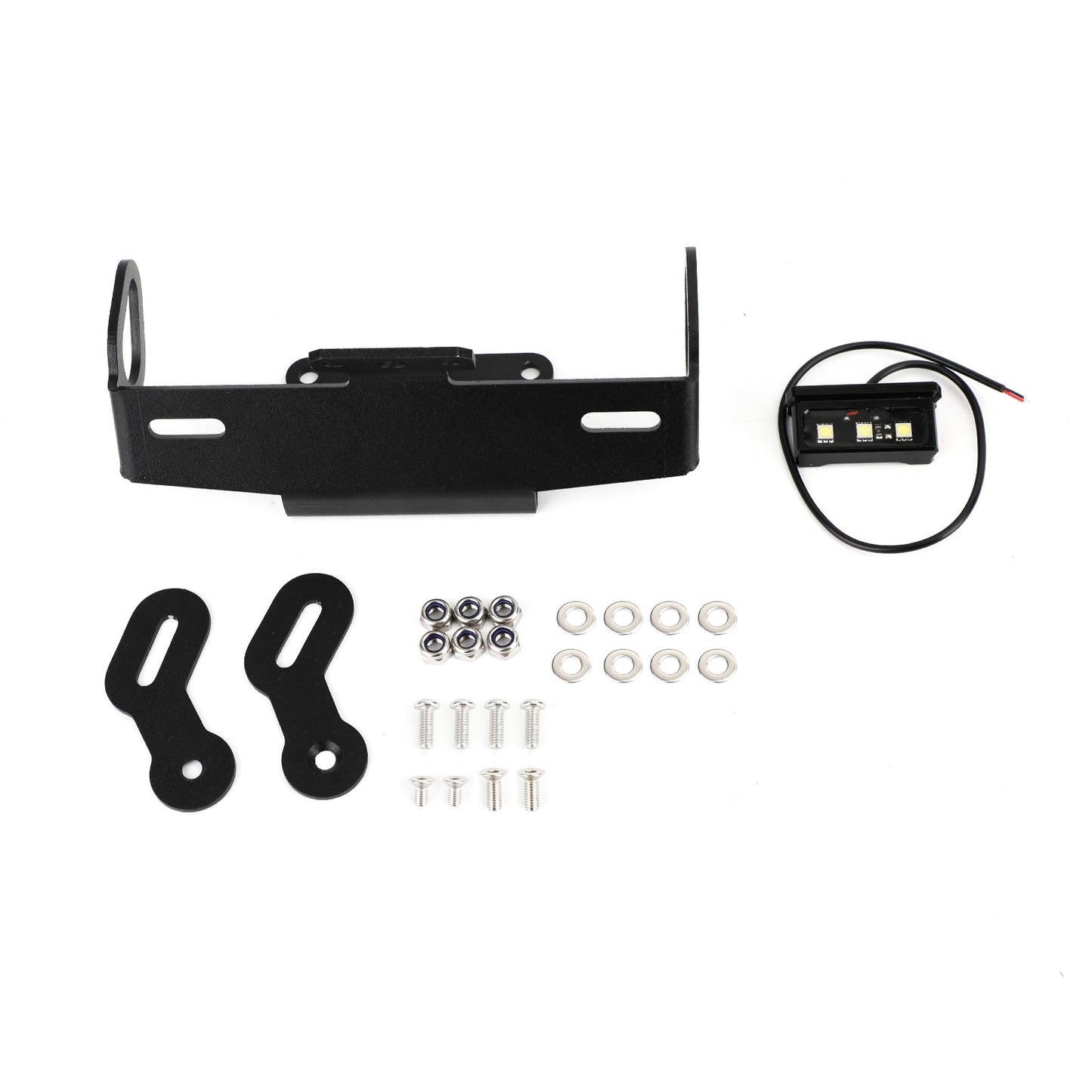 License Plate Bracket For Yamaha FZ09/MT-09 2013-2016 FZ10/MT-10 2016-2021 MT-07 Tracer 2016-2021 BLK