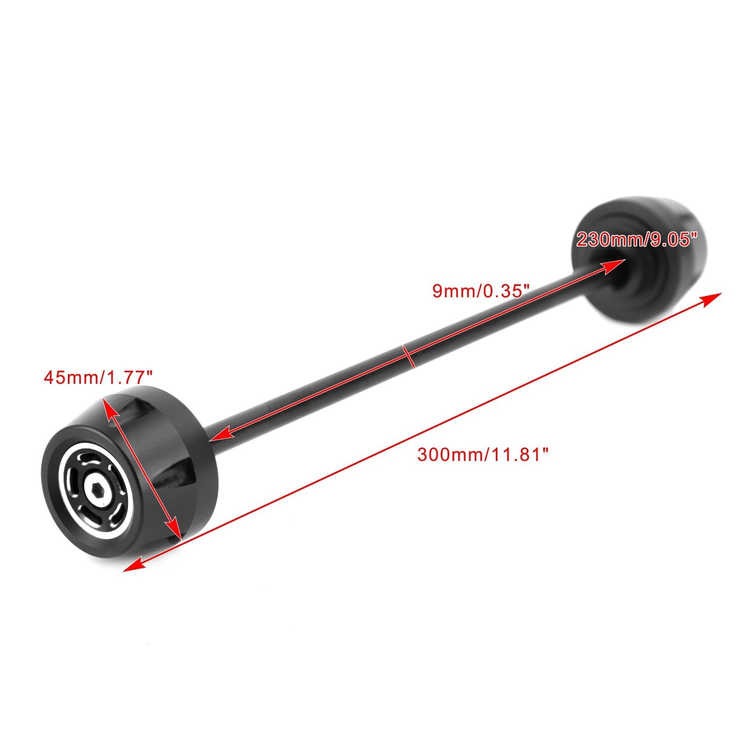 FRONT Axle Fork Sliders Crash Bobbins Black Fit for Ducati Scrambler All Models