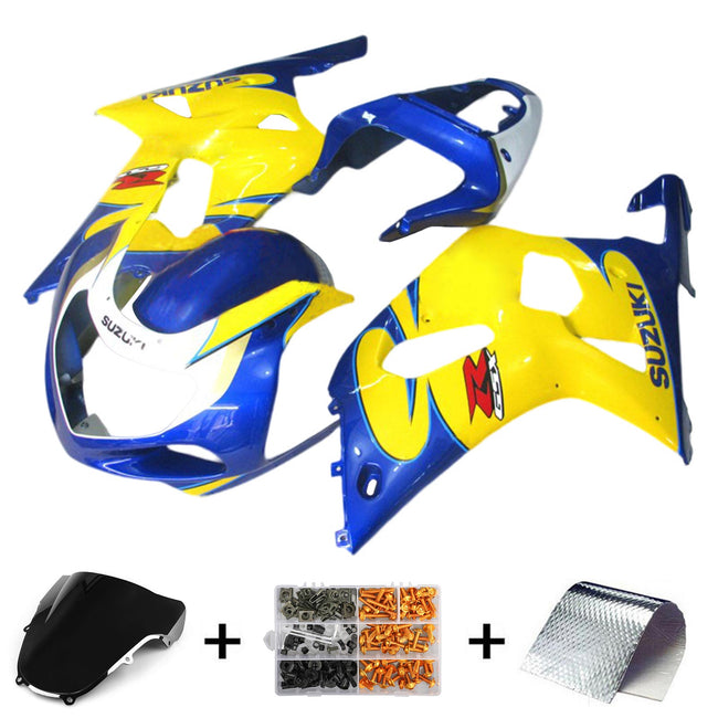 2001-2003 Suzuki GSXR600 GSXR750 K1 Fairing Kit Bodywork Plastic ABS