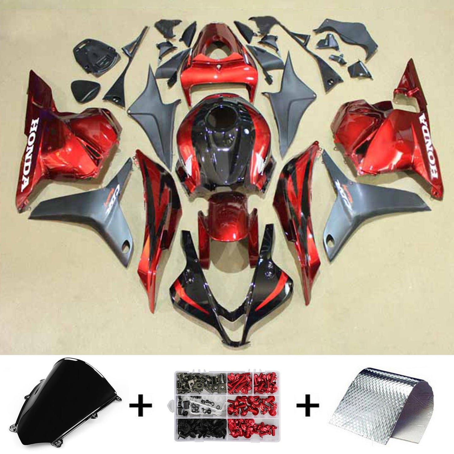 2009-2012 Honda CBR600RR F5 Injection Fairing Kit Bodywork Plastic ABS#180