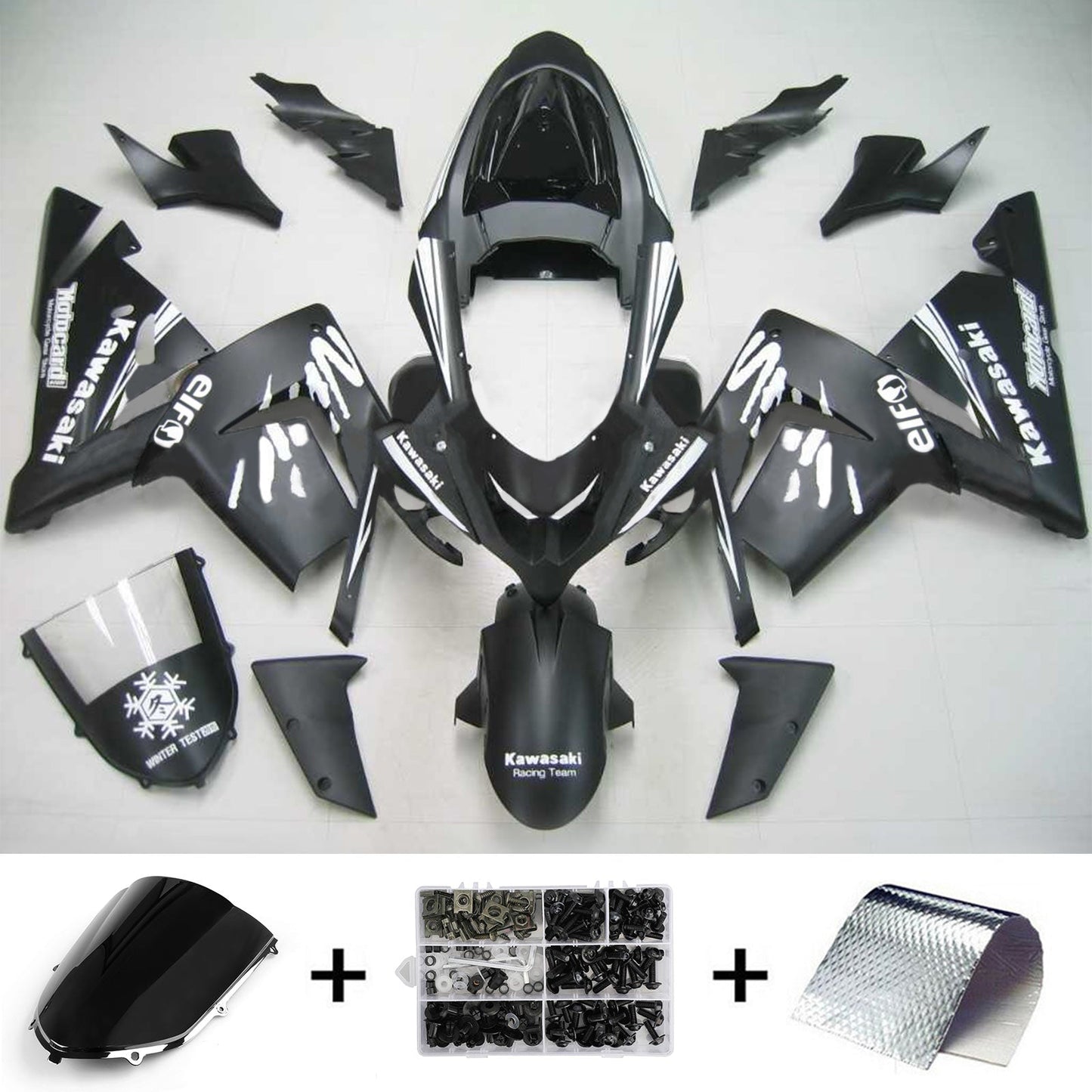 2004-2005 Kawasaki ZX10R Amotopart Injection Fairing Kit Bodywork Plastic ABS #114