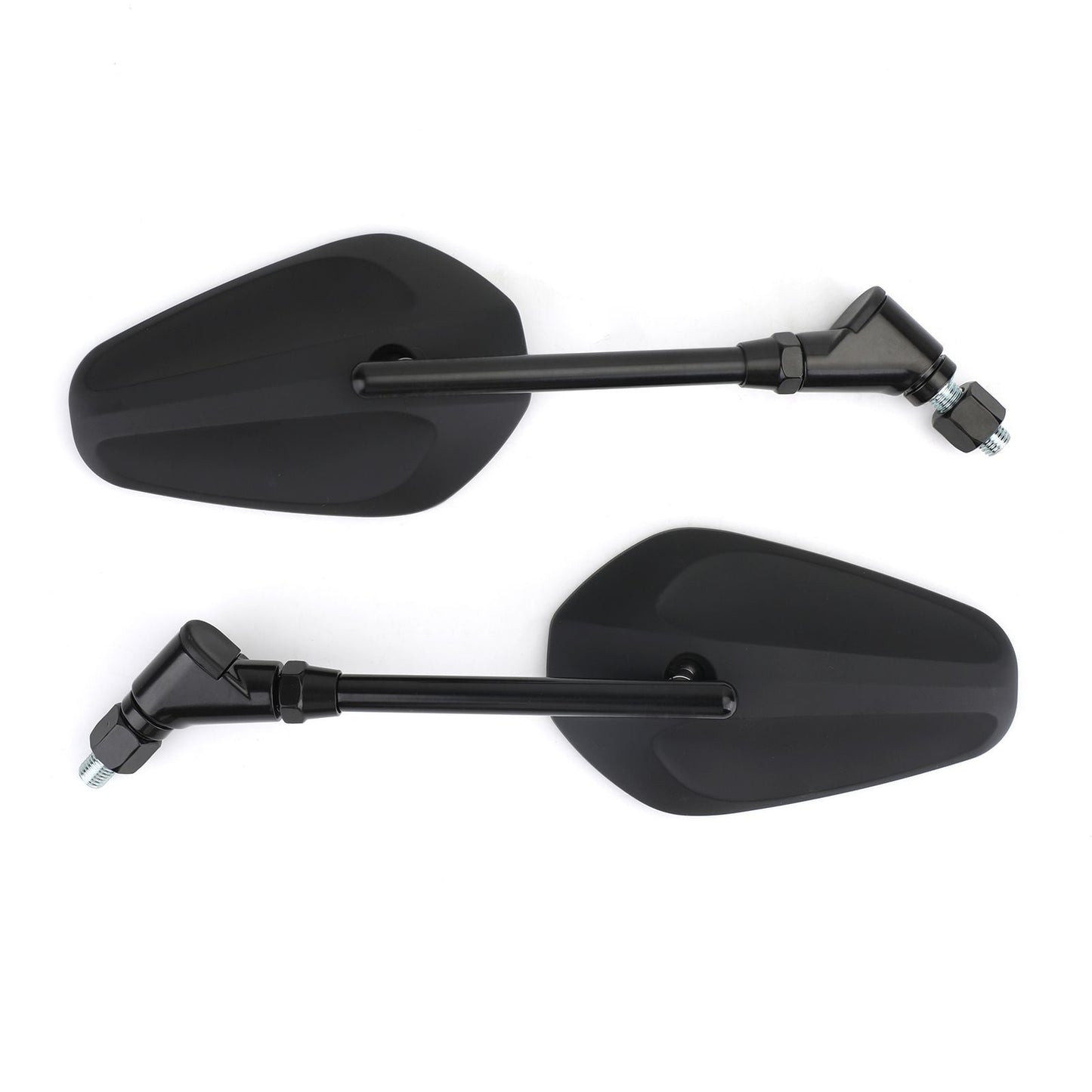 UNIVERSAL Pair M10 Rearview Mirrors for Motorcycle Custom Cruiser Cafe Racer