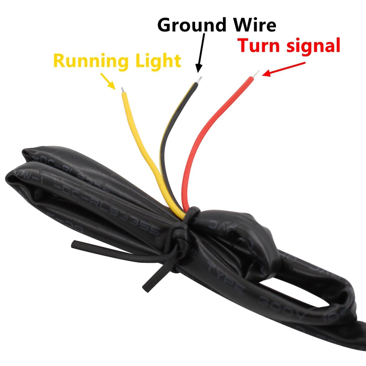 LED Rear Mini E Mark Turn Signal Indicator For Sportster Touring Dyna Black Amber