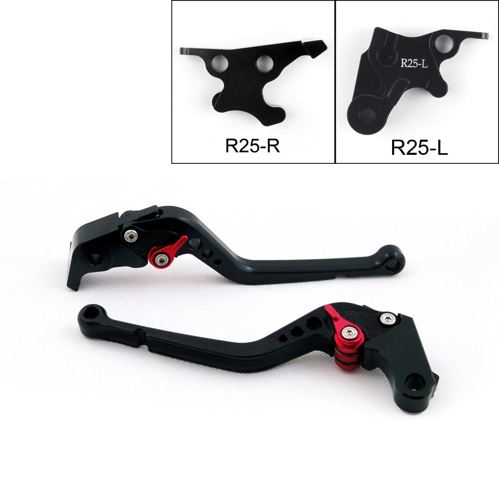 Long Brake Clutch Levers For Yamaha YZF R3 2015 YZF R25 2014-2015 Black