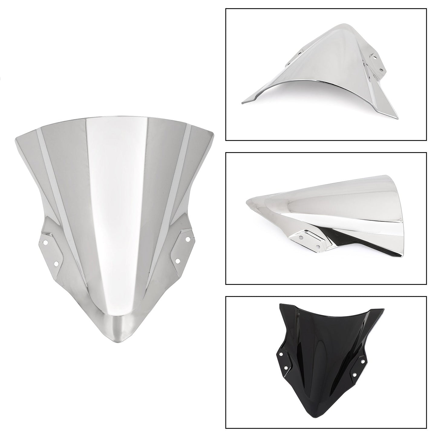 Windshield Windscreen For Kawasaki Ninja 400 18-20 Chrome