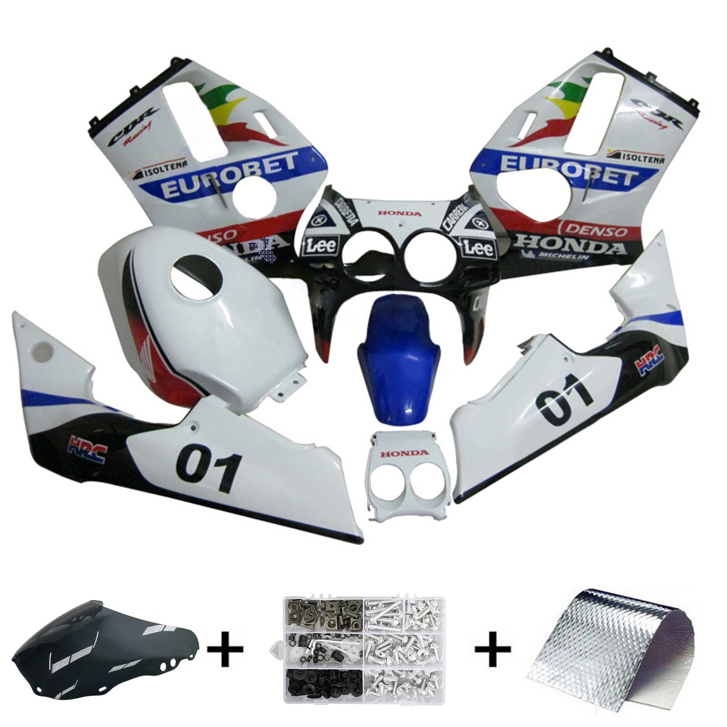 1988-1989 Honda CBR250RR MC19 Injection Fairing Kit Bodywork#110