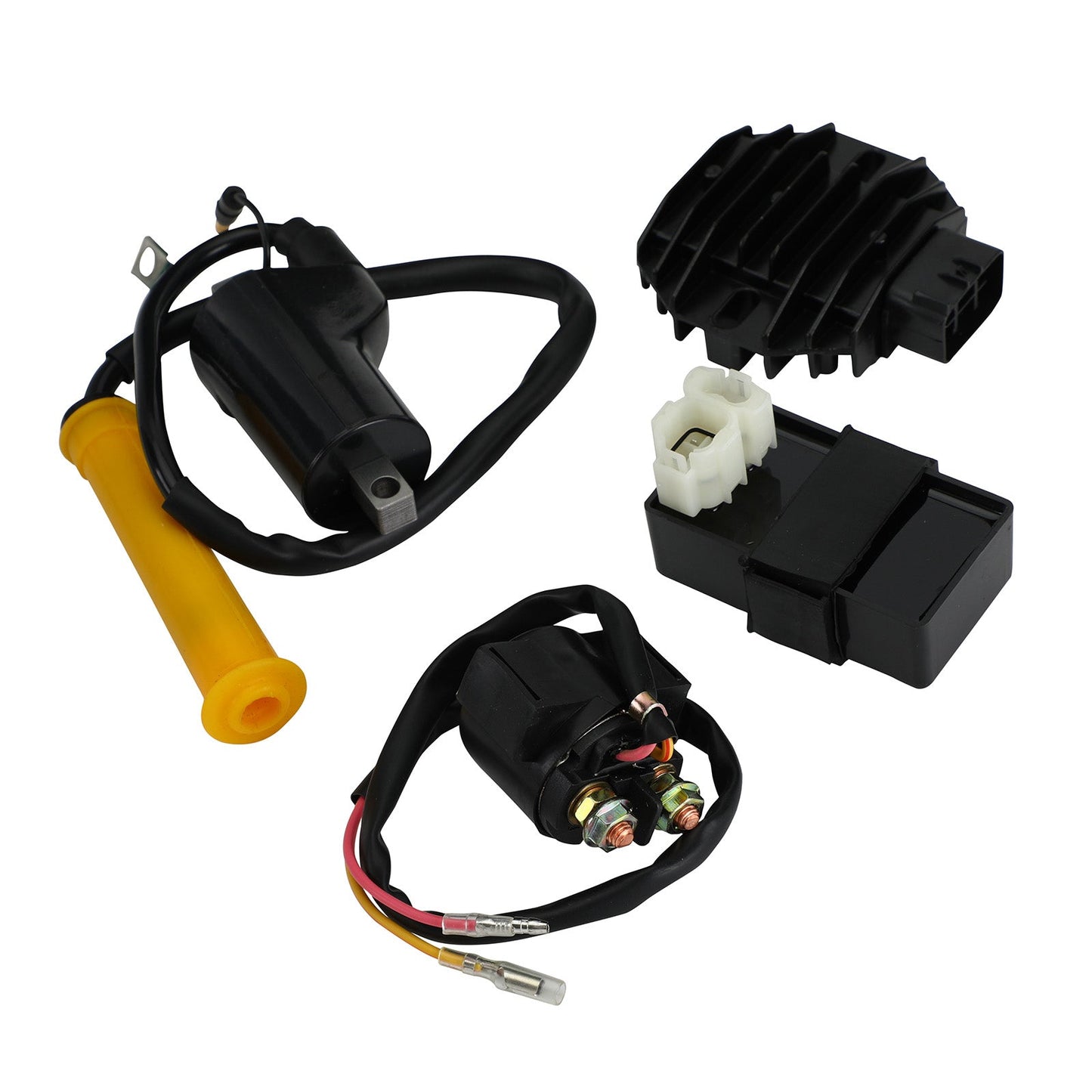 Spark Plug CDI Ignition Coil Starter Relay Rectifier for Honda Sportrax TRX400EX