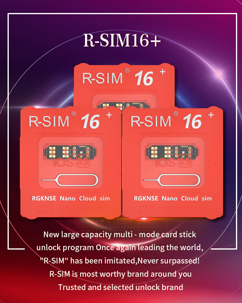 R-SIM 16+ Nano Unlock RSIM Card Fit for iPhone 13 12 mini 12 Pro XS MAX 8 IOS 15