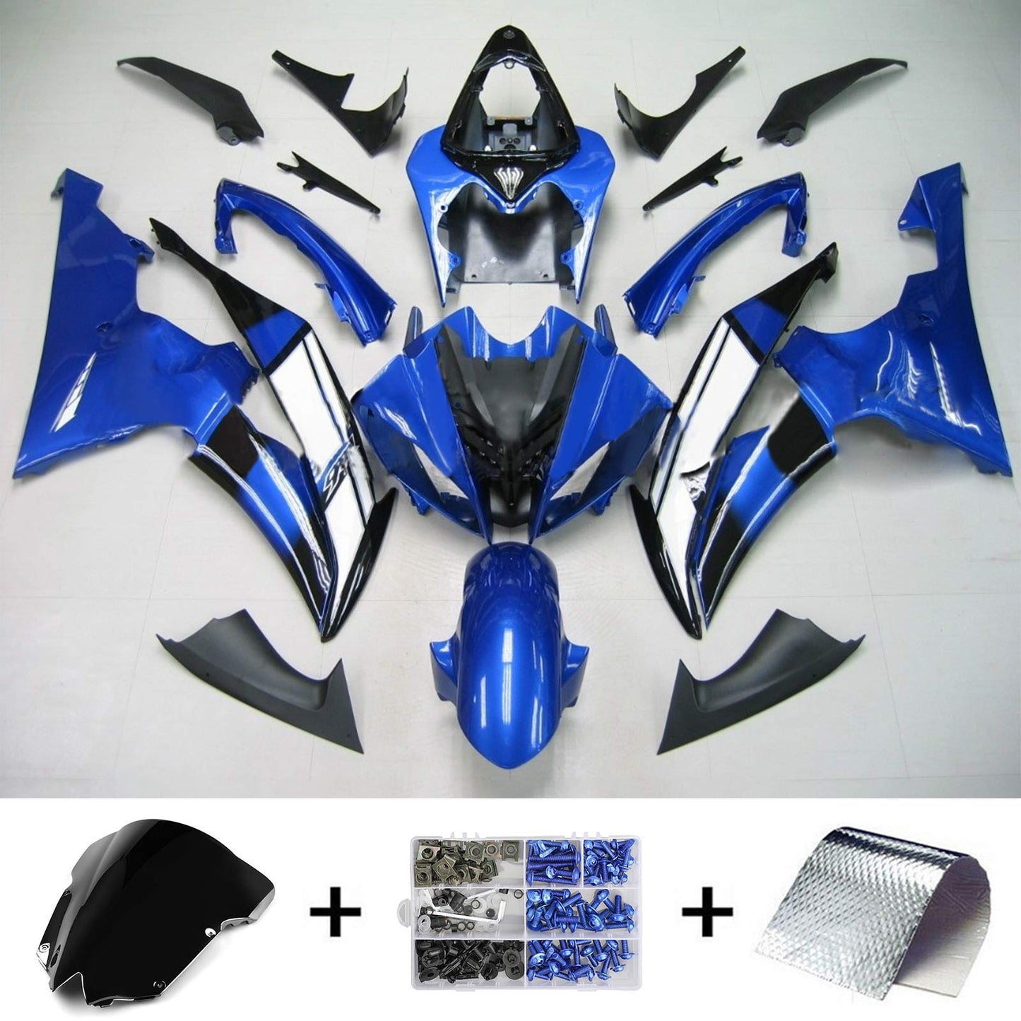 2008-2016 Yamaha YZF 600 R6 Injection Fairing Kit Bodywork Plastic ABS #152