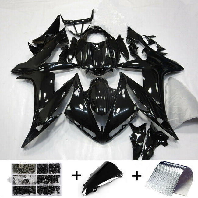 2004-2006 Yamaha YZF R1 Gloss Black Fairing Kit by Amotopart