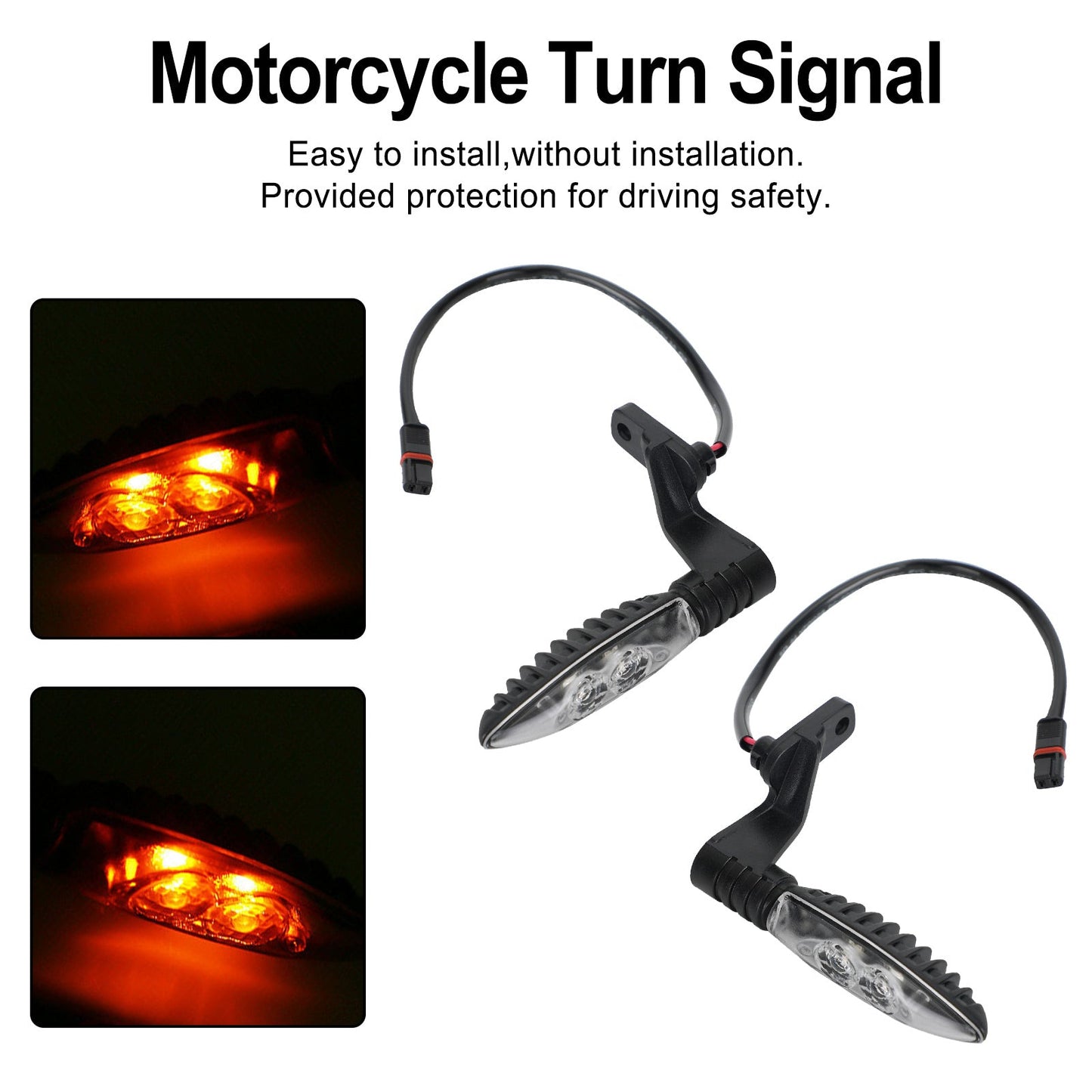 Rear LED Turn Signal Lights Indicator For BMW F650 F700GS F800 GS R1200 GS
