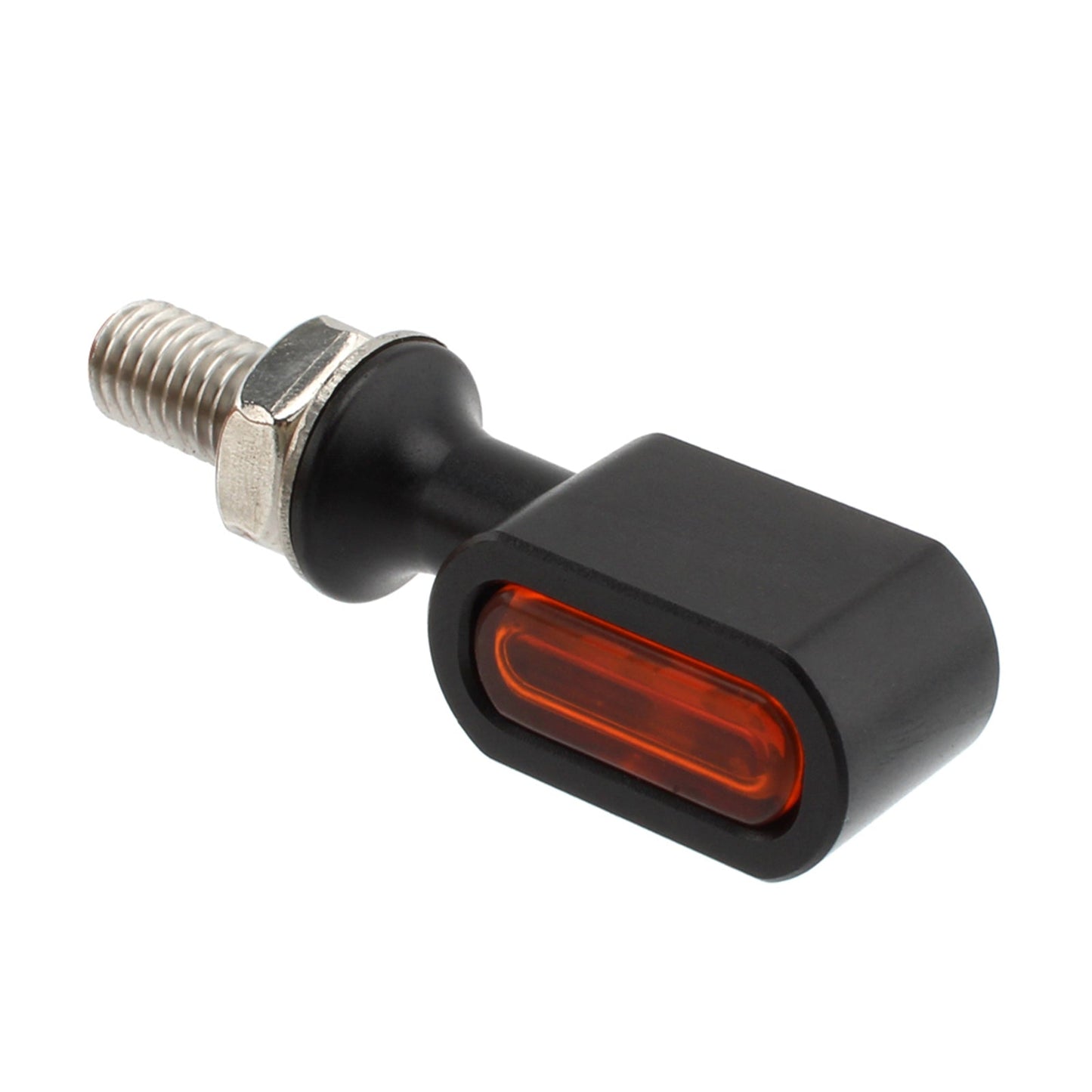 LED Rear Mini E Mark Turn Signal Indicator For Sportster Touring Dyna Black Amber