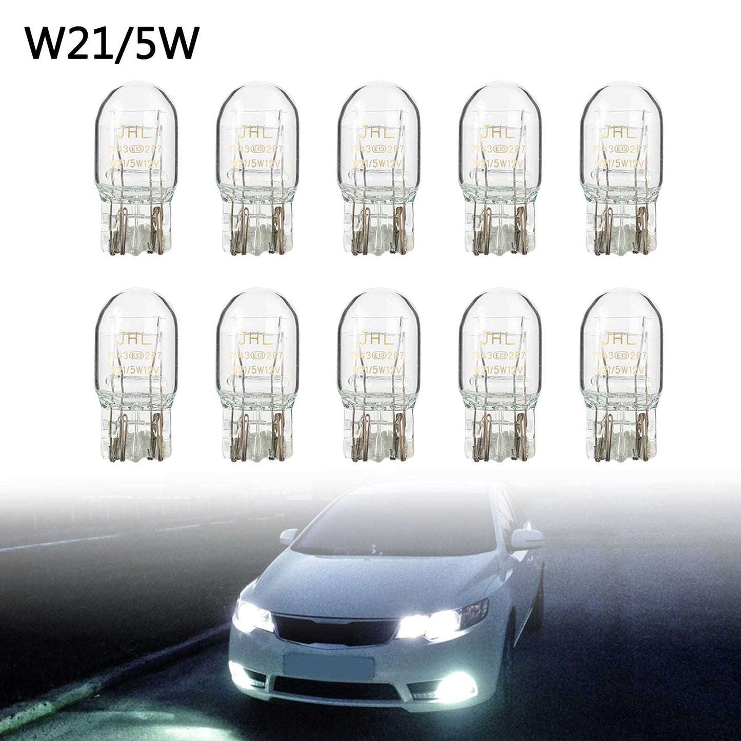 10x For NARVA 11919 Car Auxiliary Bulbs W21/5W 12V21/5W W3*16q