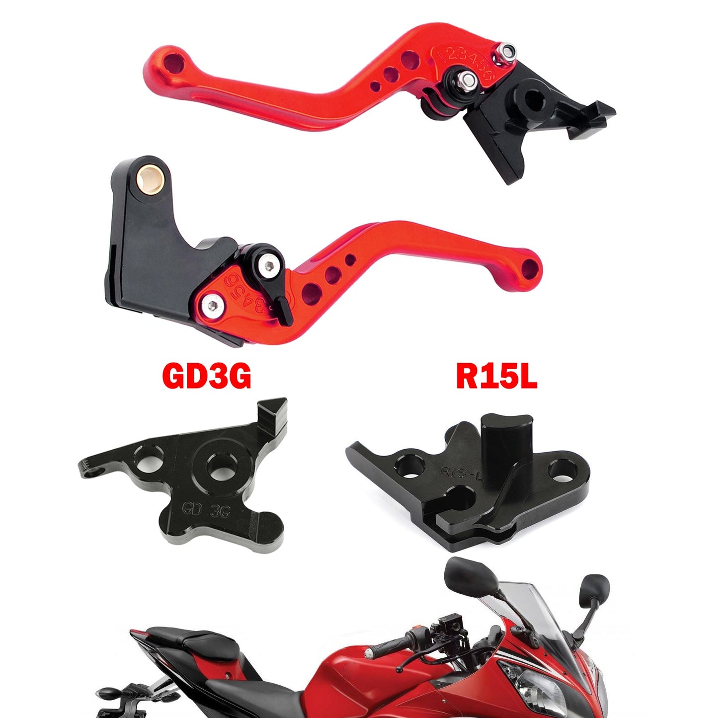 Motorcycle Short Clutch Brake Lever fit for YAMAHA MT125 2014-2019