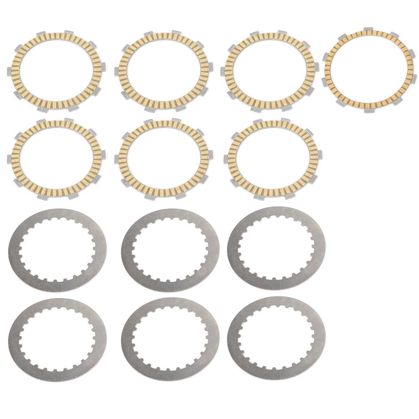 Clutch Plate Kit - Friction & Steel Plates For Honda CRM250 CB400SS Suzuki Triumph Daytona 650