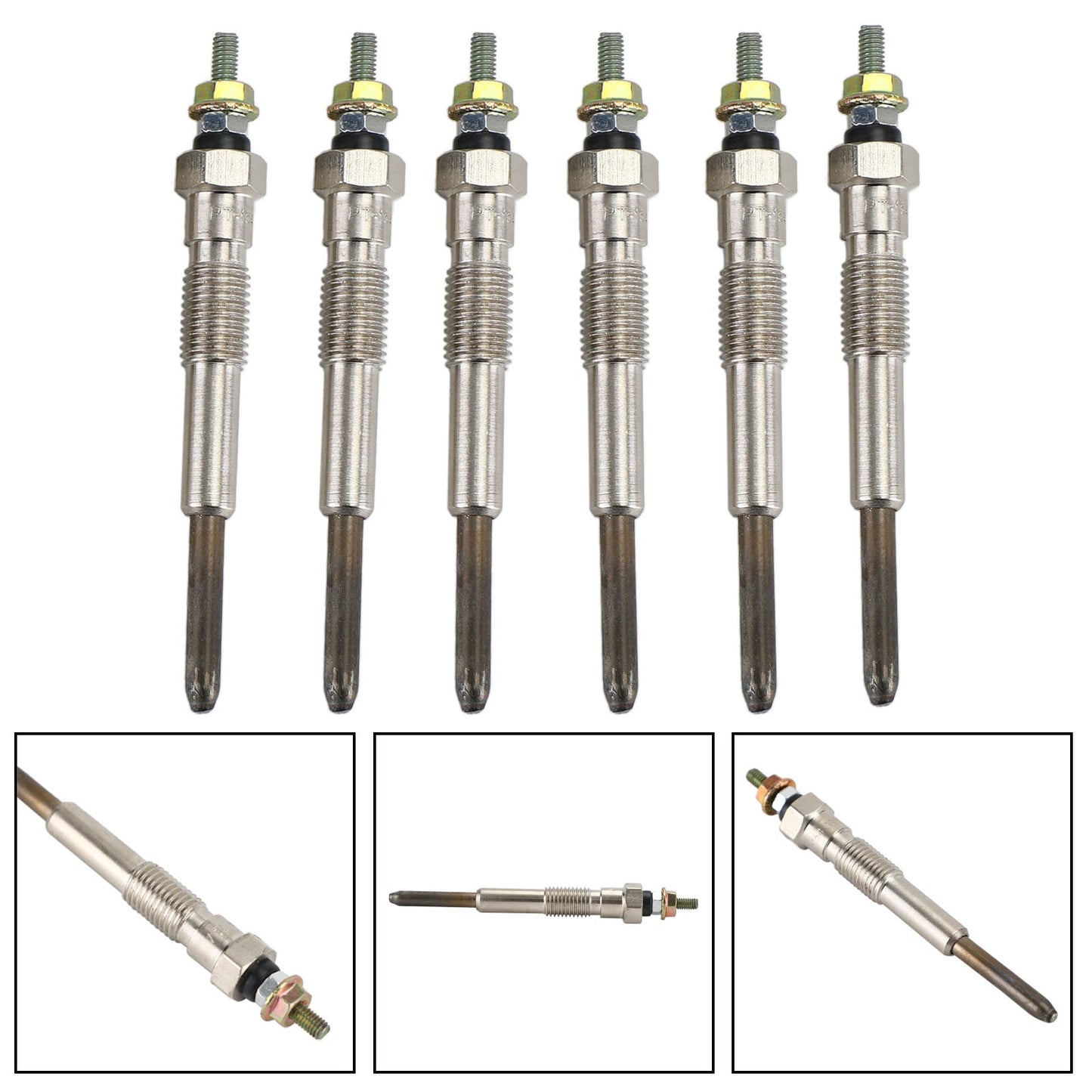 12 Volt Glow Plugs For Toyota Landcruiser Hj47 Hj60 Hj75 4.0L 2H Diesel Engine
