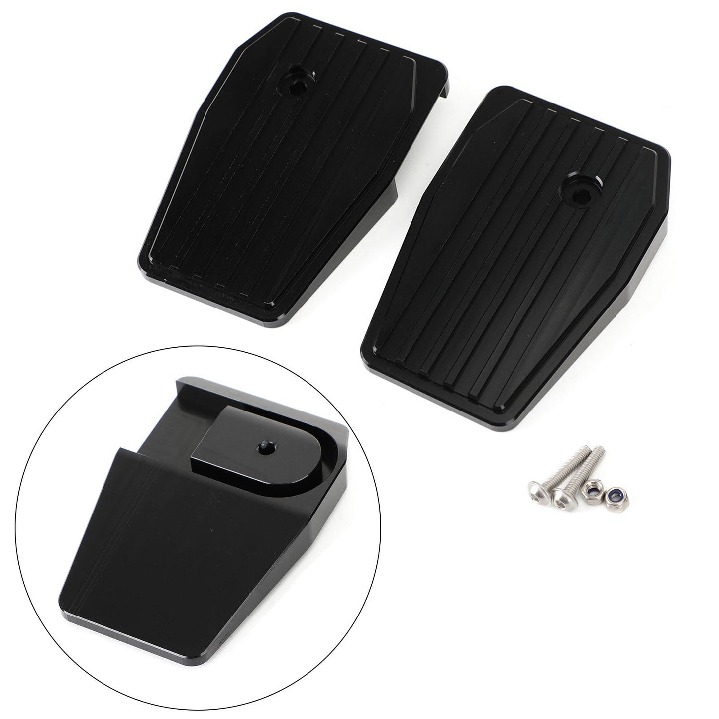 Front Foot Pegs Rest Pedal Pad Footpegs for Honda Rebel CMX300 CMX500 2017-2020 BLK