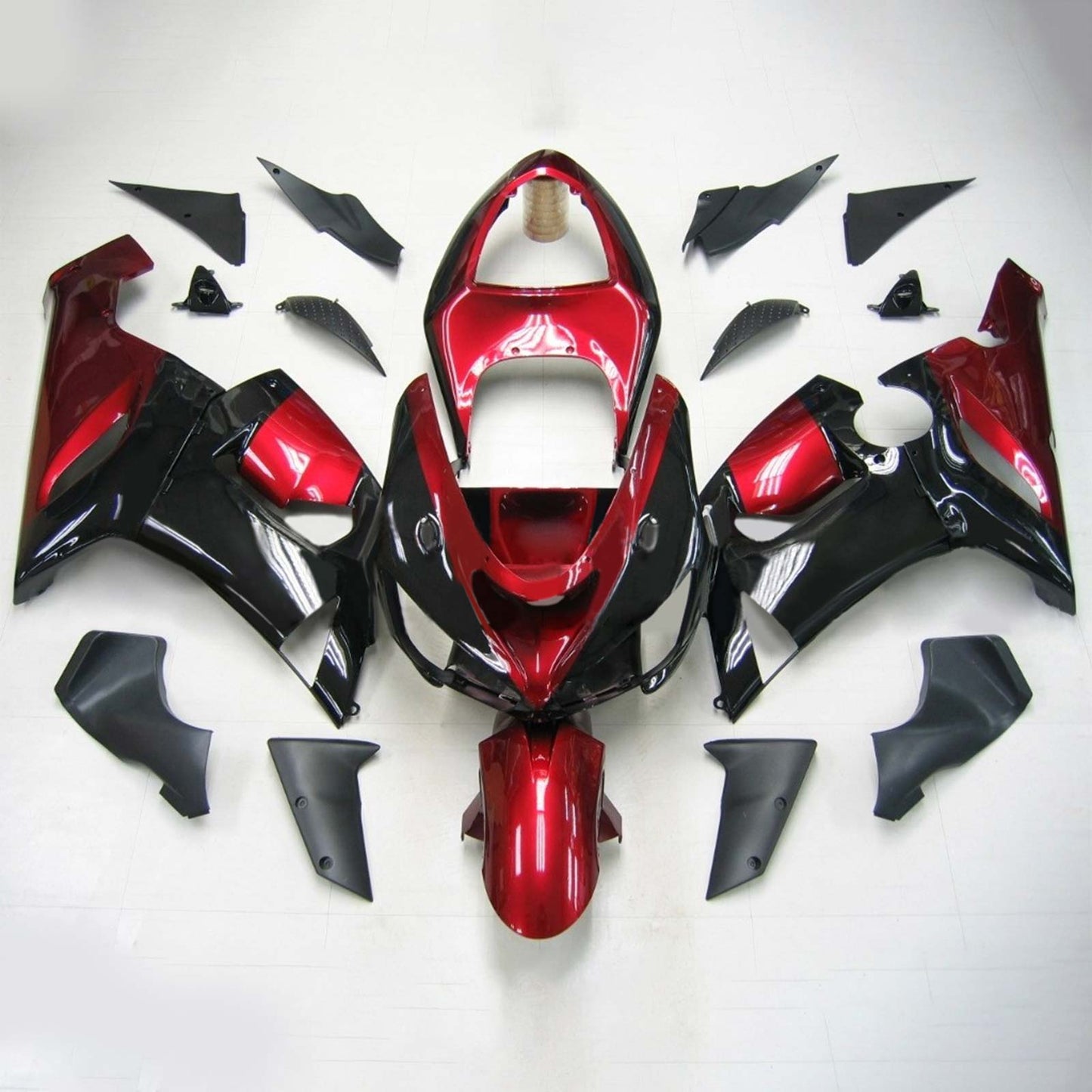 2005-2006 Kawasaki ZX6R 636 Amotopart Injection Fairing Kit Bodywork Plastic ABS #117