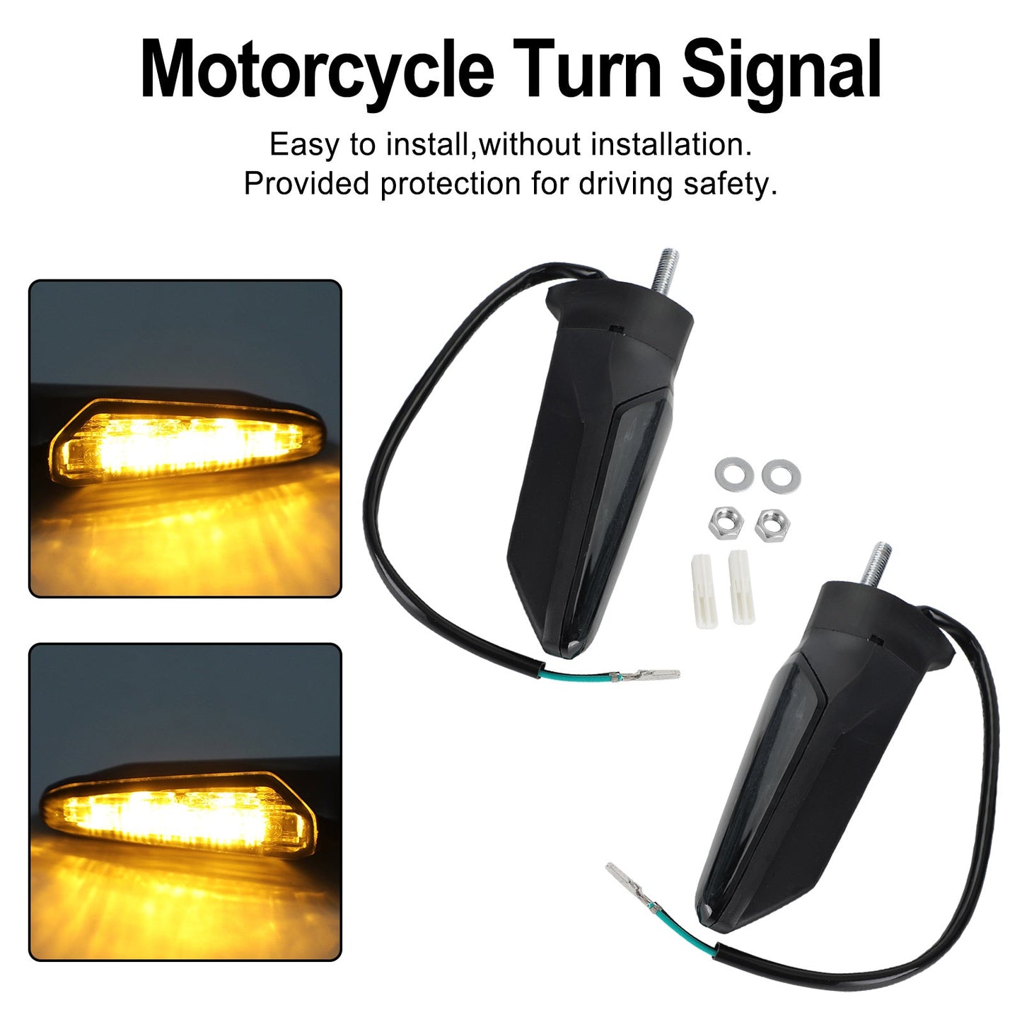 Front Rear LED Turn Signal Light For HONDA CRF1000L Africa Twin 2015-2017 Smoke