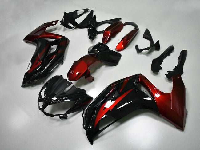 2012-2016 Kawasaki Ninja 650 EX650 Amotopart Fairing Red&Black Kit