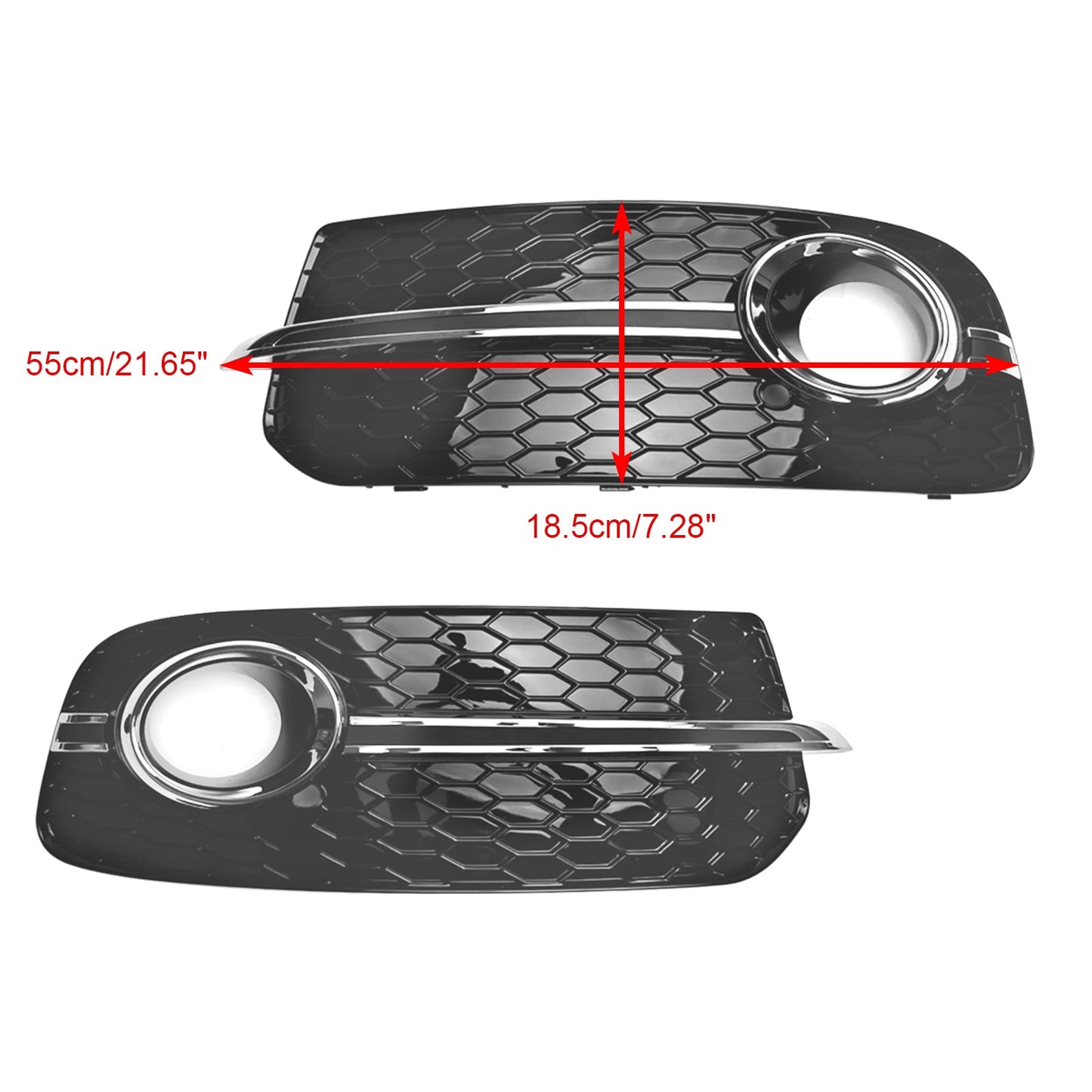 Audi Q5 2013-2017 8R0807682M Front Bumper Fog Light Grille Grill 8R0807681M