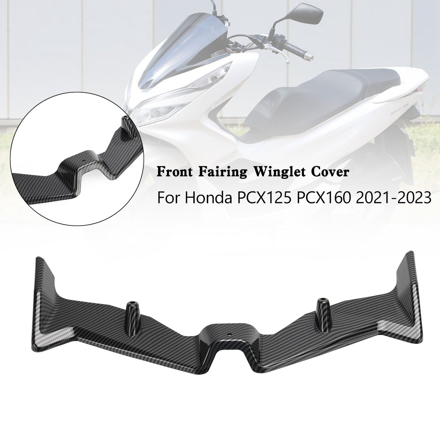 Honda Pcx125 Pcx160 2021-2023 Front Fairing Aerodynamic Winglet Cover Durable