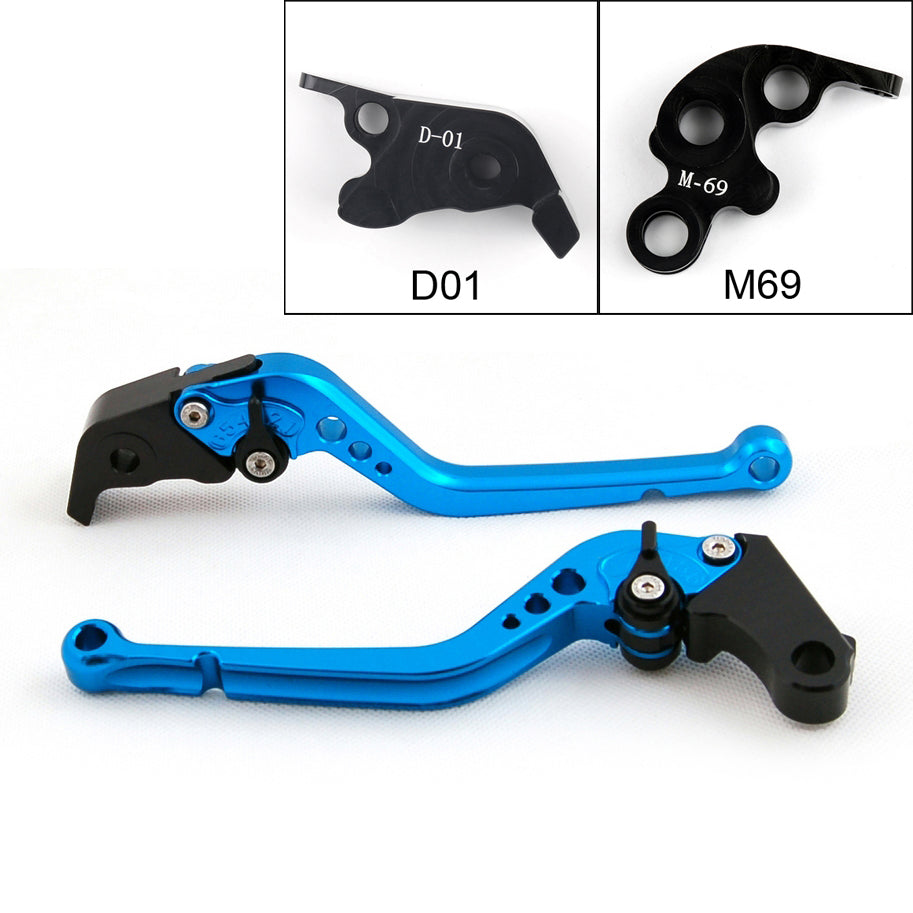 Long Brake Clutch Levers For KTM 990 SMR/SMT 2009-2013 (D01/M69) Black