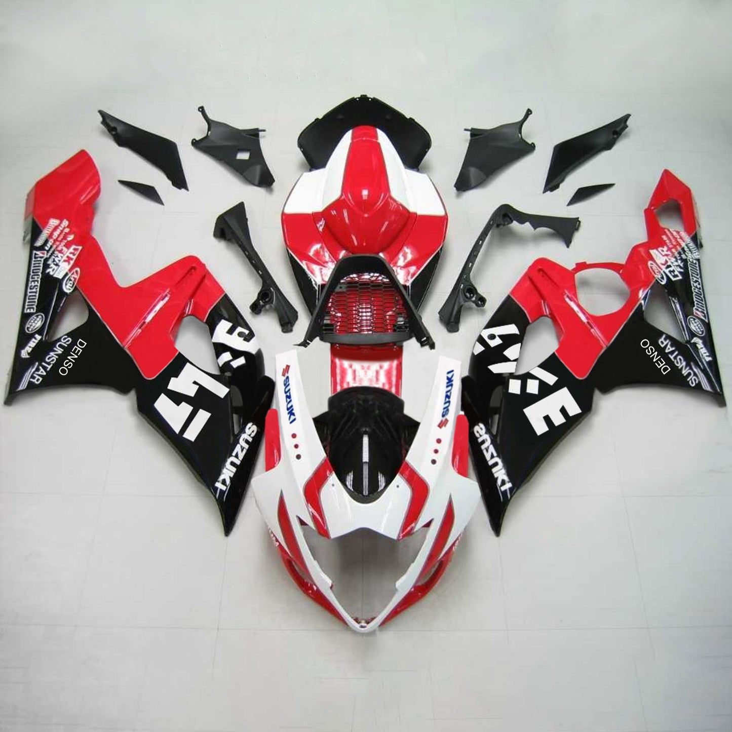 2005-2006 Suzuki GSXR1000 K5 Amotopart Injection Fairing Kit Bodywork Plastic ABS #148