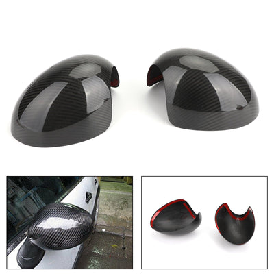 Carbon Door Mirror Caps Covers for Mini Cooper R55 R56 R57 R58 R60 (Manual)