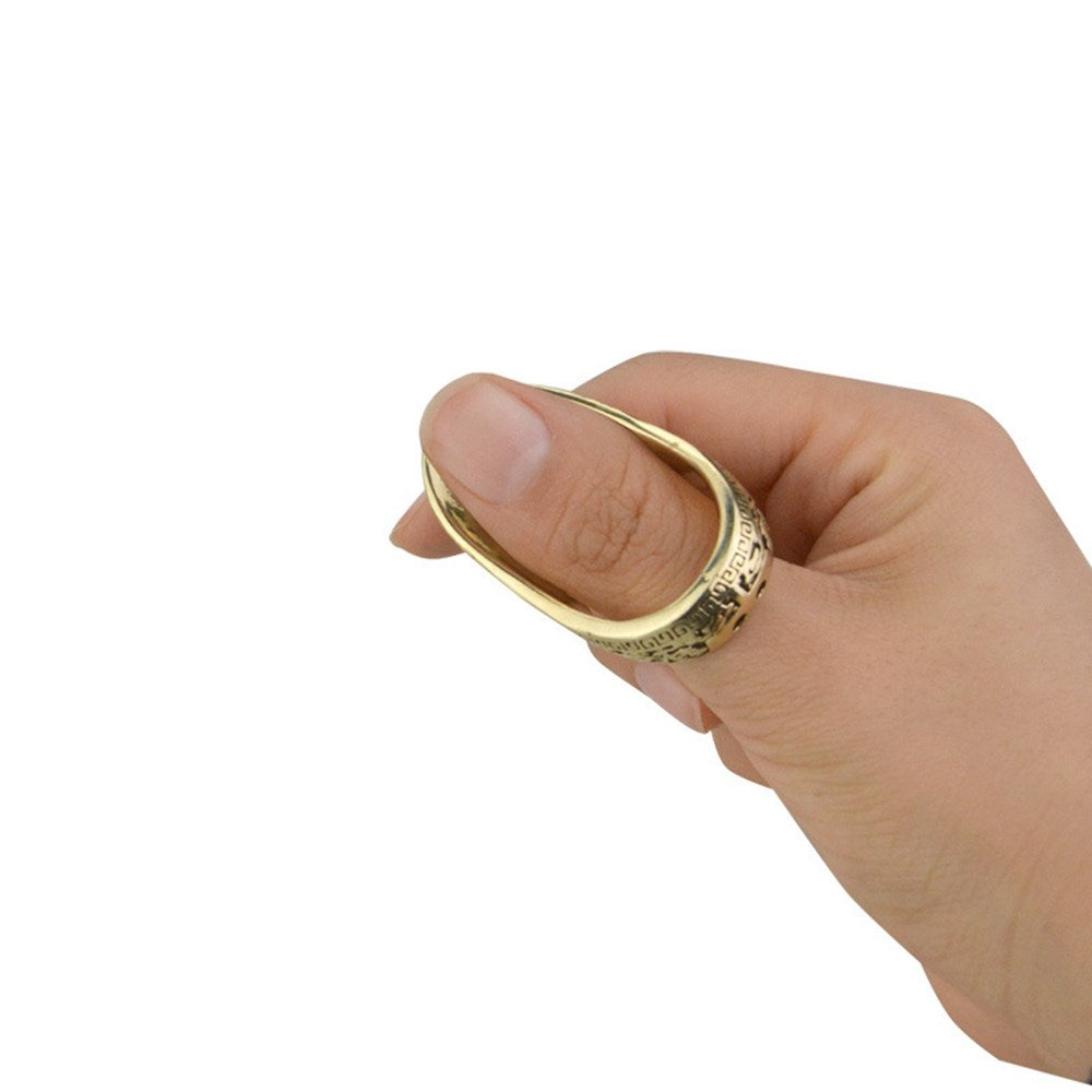 Archery 22mm Copper Thumb Ring Finger Guard Protector Gear Bow Hunting