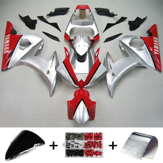 2005 Yamaha YZF 600 R6 Injection Fairing Kit Bodywork Plastic ABS #147