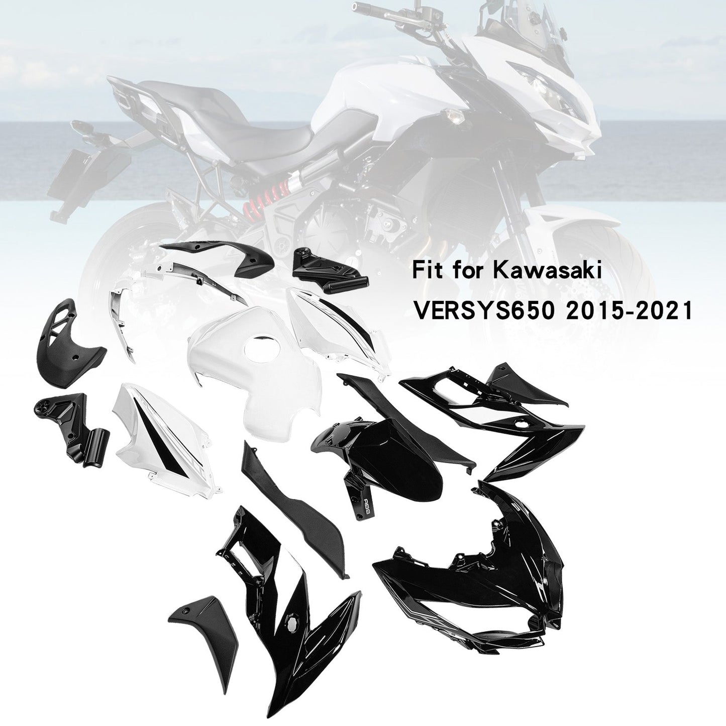2015-2021 Kawasaki VERSYS650 Fairing Kit Bodywork Plastic ABS