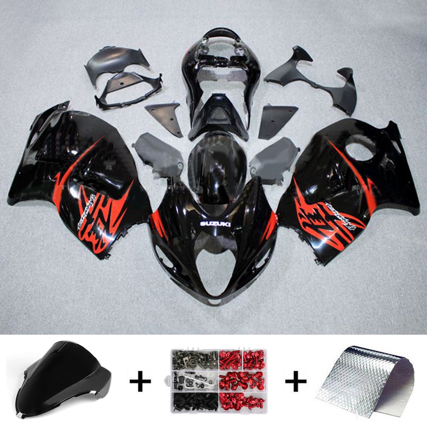 1999-2007 Suzuki Hayabusa GSX1300R Injection Fairing Kit Bodywork Plastic ABS#142