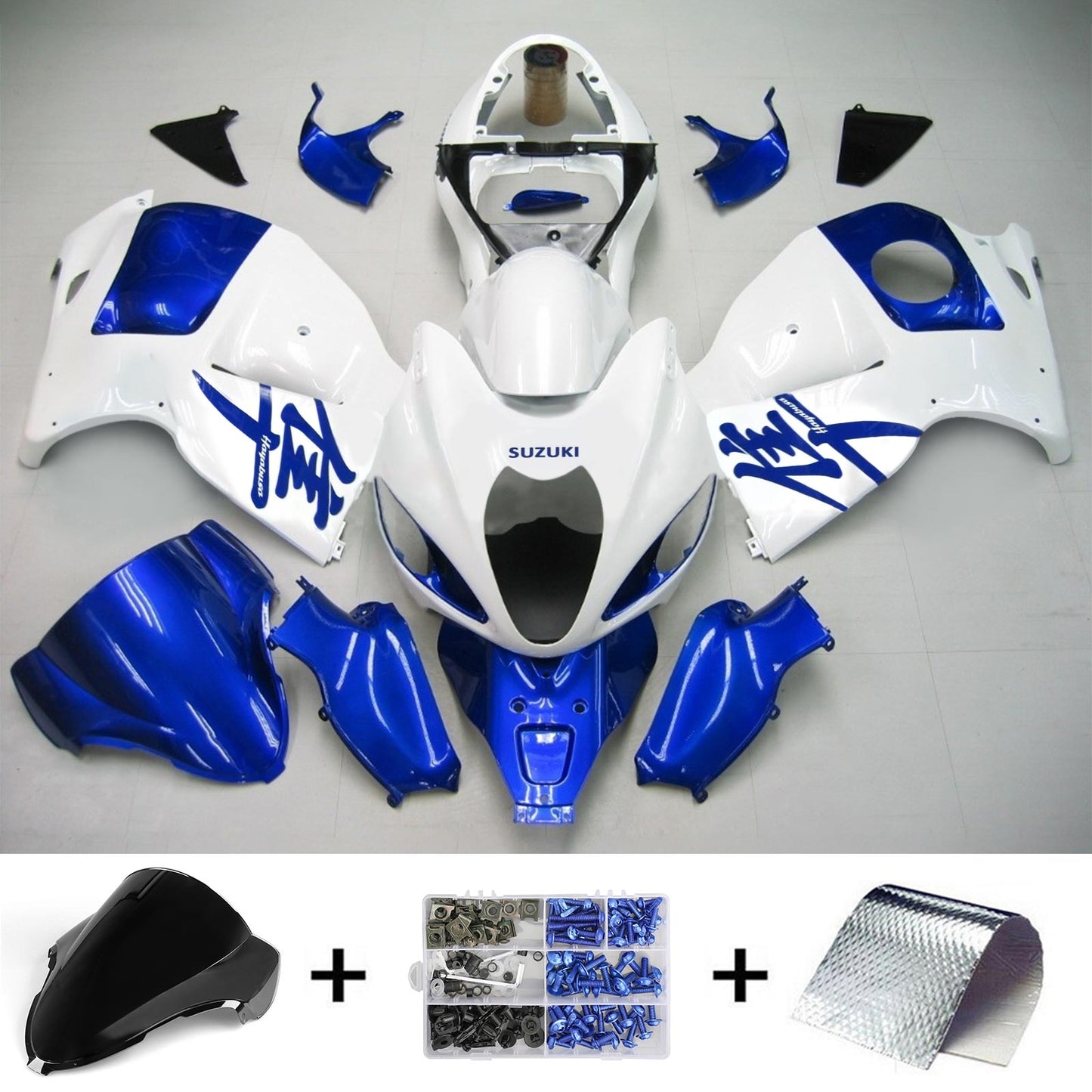 1999-2007 Suzuki Hayabusa GSX1300 Amotopart Injection Fairing Kit Bodywork Plastic ABS #112