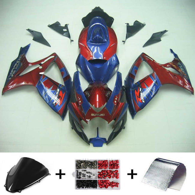 2006-2007 Suzuki GSXR 600/750 K6 Amotopart Injection Fairing Kit Bodywork Plastic ABS #164