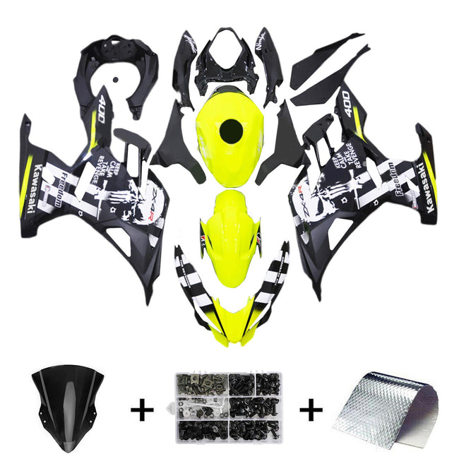 2018-2023=4 Kawasaki EX400 Ninja400 Fairing Kit Bodywork Plastic ABS