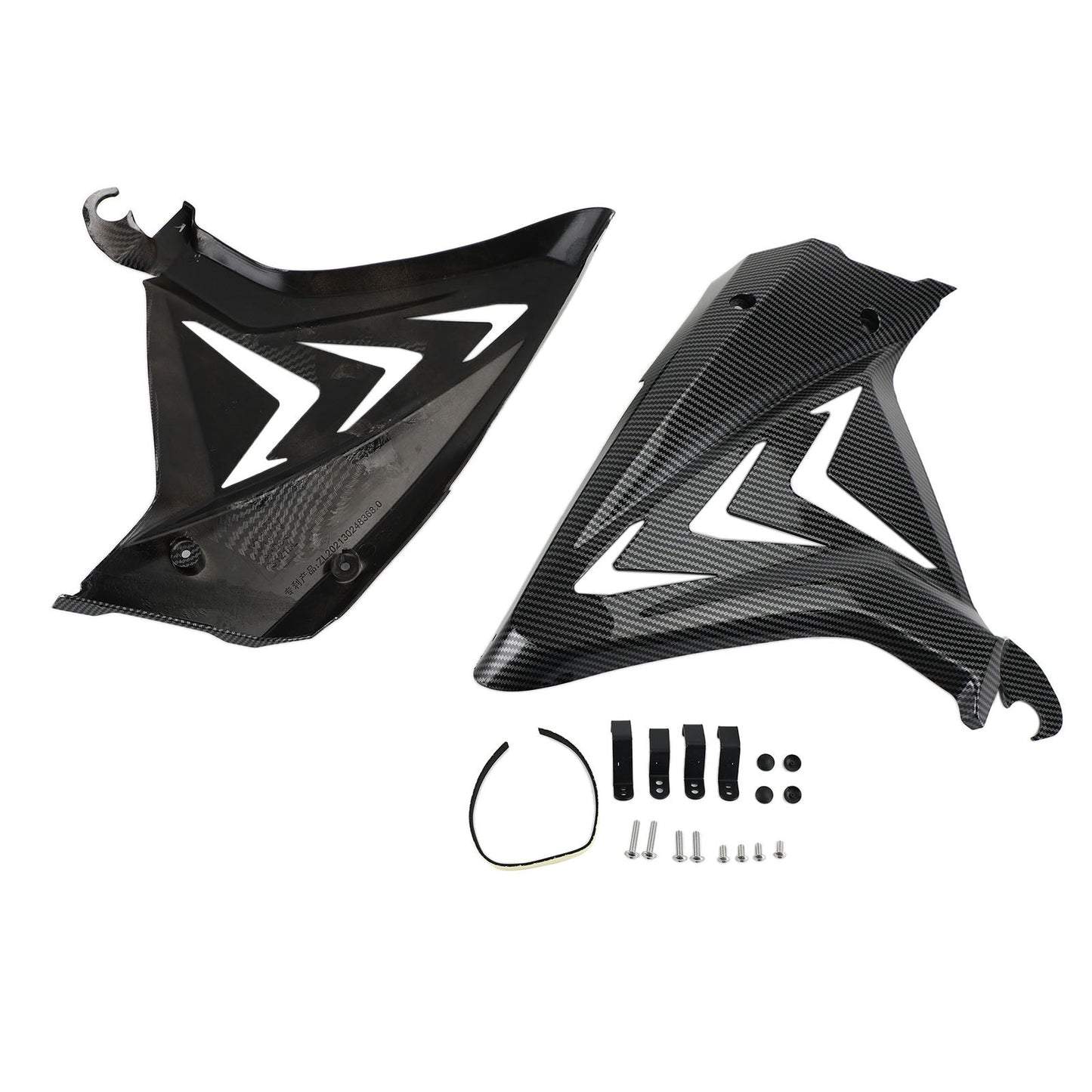 Side Frame Cover Panels Fairings Cowls For Honda CBR650R 2019-2021 Black