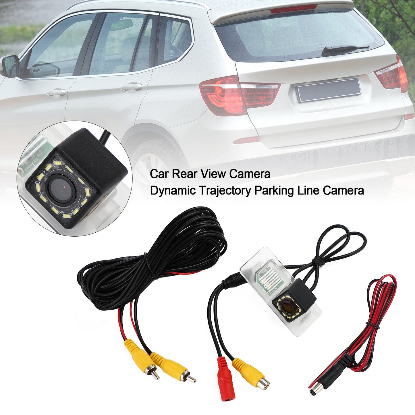 HD Dynamic Trajectory Tracks Car Rear View Camera Fit For X1 X3 X5 X6 M3 E46 E53