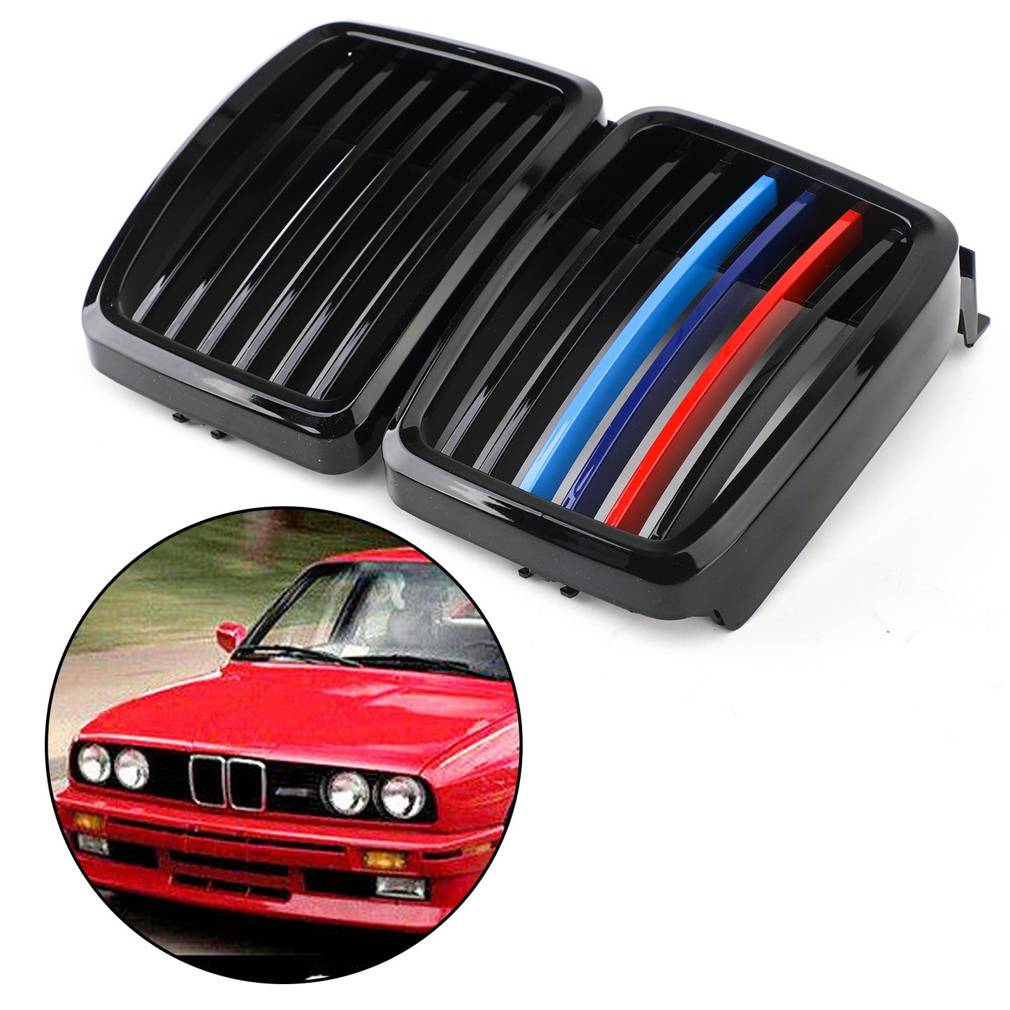 Front Hood Kidney Grille M3 Stylish Fit For BMW 3 Series E30 82-94 MBK