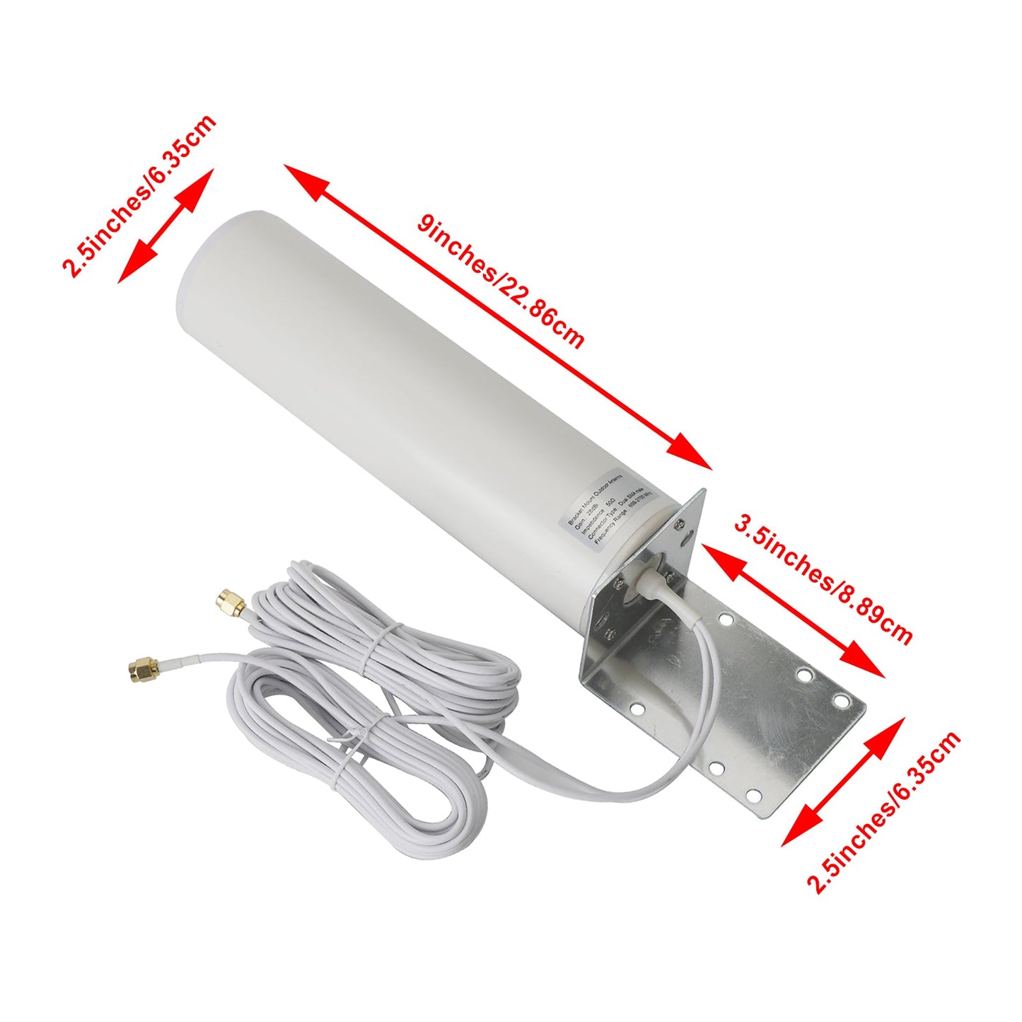 28DBi High Gain External 3G 4G LTE SMA Antenna for MOFI 4500 Cellular LTE Router