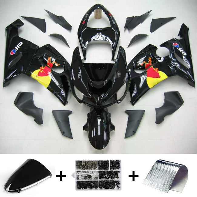 2005-2006 Kawasaki ZX6R 636 Injection Fairing Kit Bodywork Plastic ABS #144