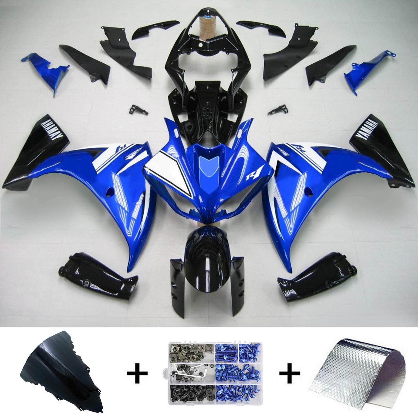 2012-2014 Yamaha YZF 1000 R1 Injection Fairing Kit Bodywork Plastic ABS #131