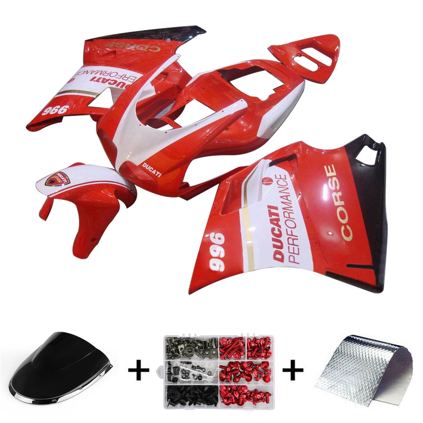 1996-2002 Ducati 996 748 Fairing Kit Bodywork ABS