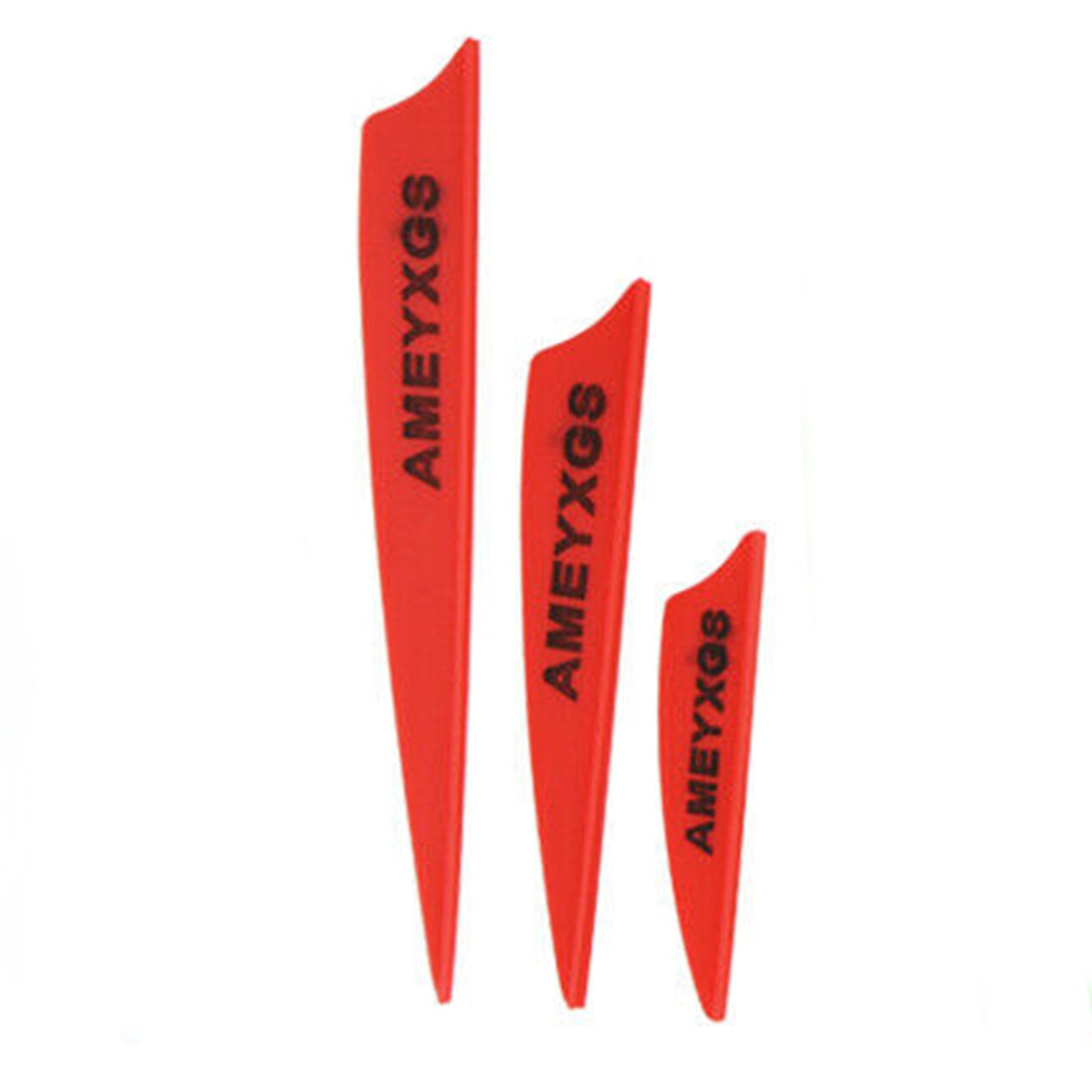 50pcs 2" 3" 4" Archery Plastic Vanes Arrow Feathers Rubber Fletches Fletching